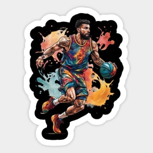 Basketball Art Sticker